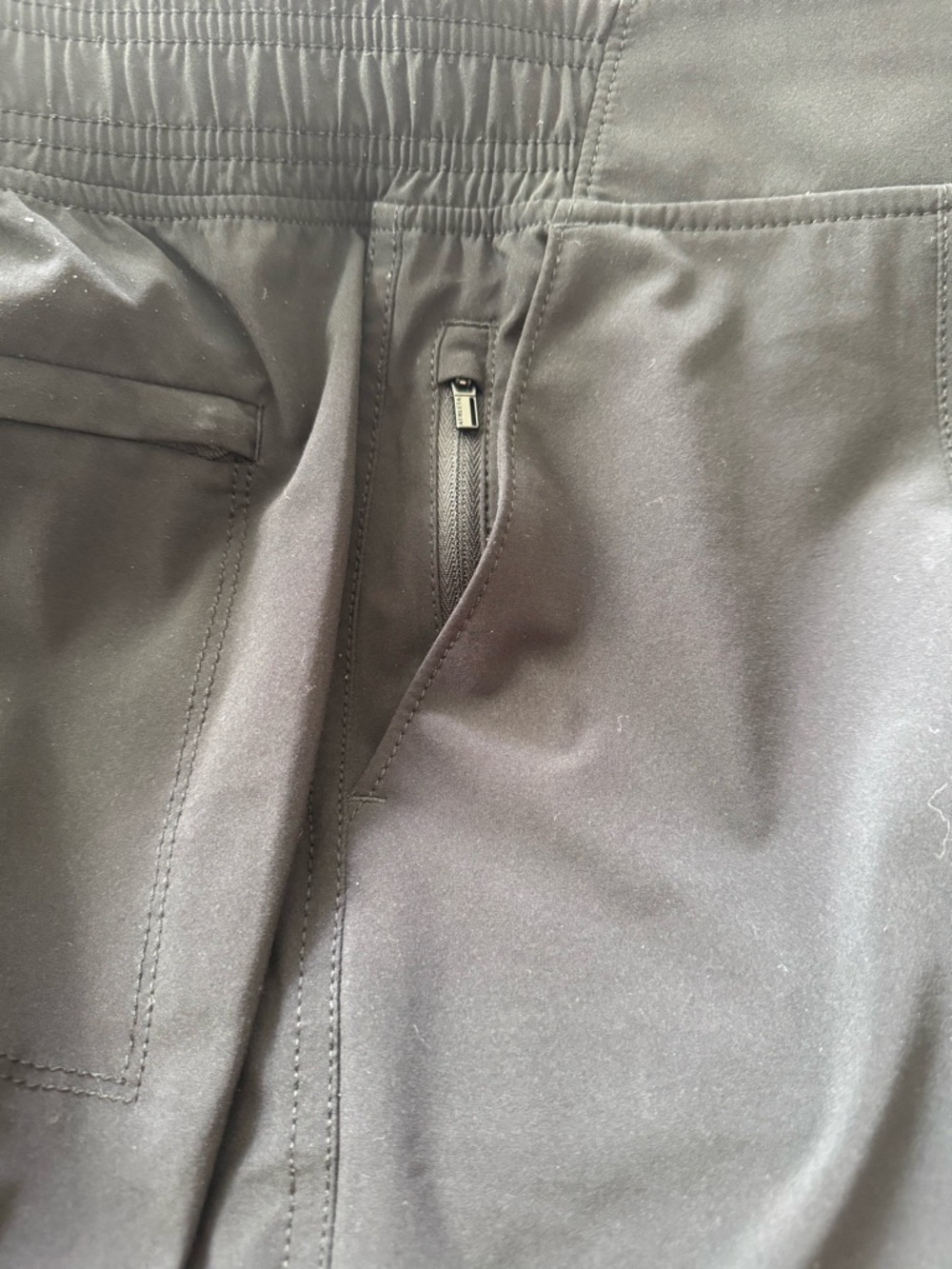Athleta Black Wide-Leg Cargo Trousers - Picture 6 of 6